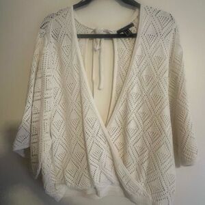 Cream Knit Summer Sweater
